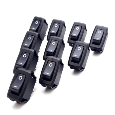 New – Open box Lot of 10 C&K CG102J12S205HQF Rocker Switch, SPST, 16A 125VAC, 1/4in Contacts