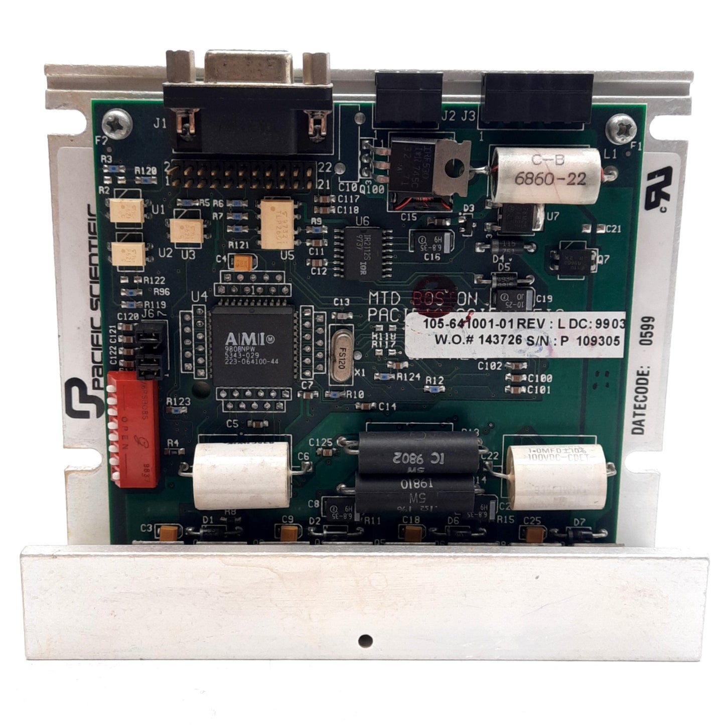 Used Pacific Scientific 6410-001-N-N-N Microstepper Drive Module 0.625-5Arms 24-75VDC