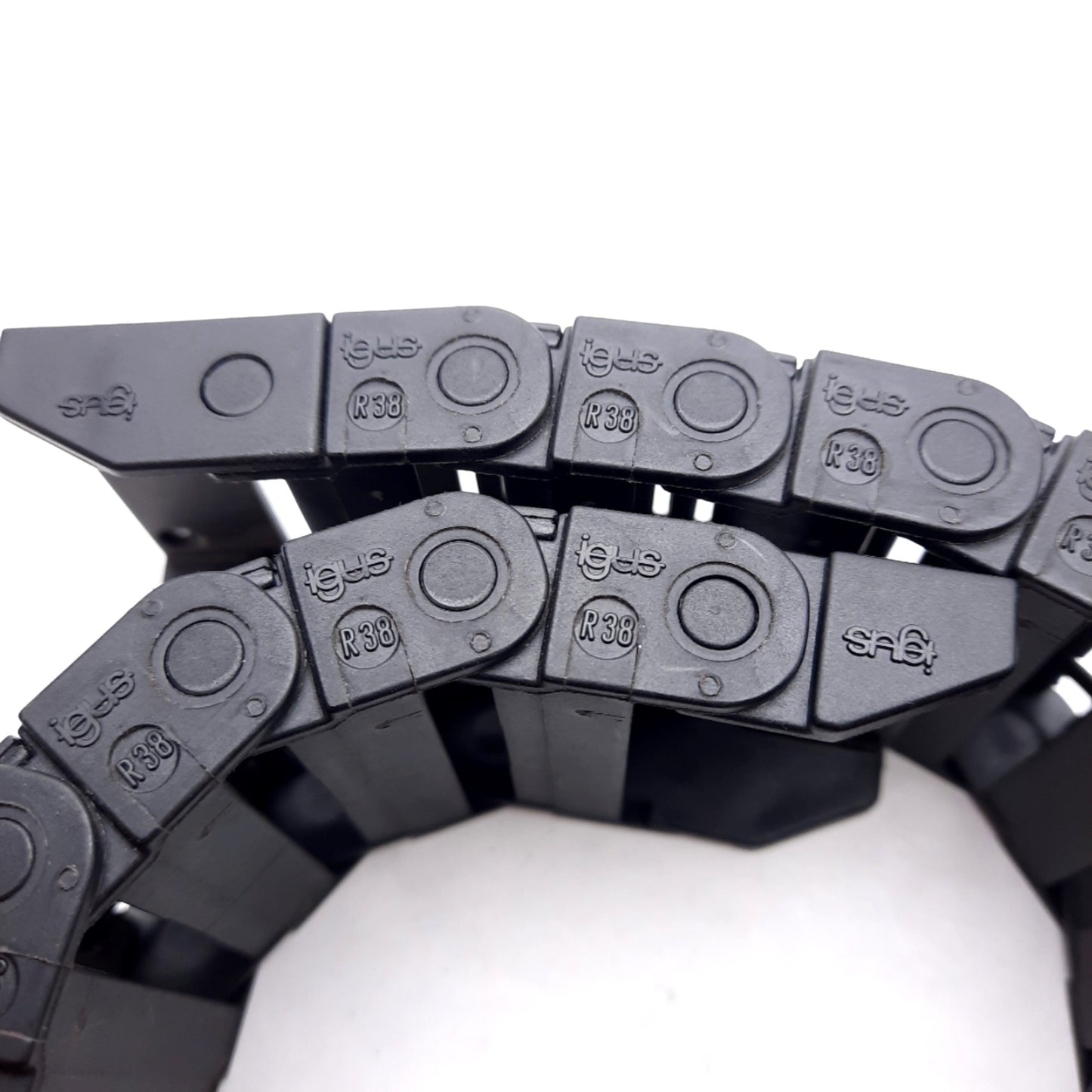 Used Igus 07.40.038 Energy Chain 38mm Bending Radius 40x10mm Inner 15in Long