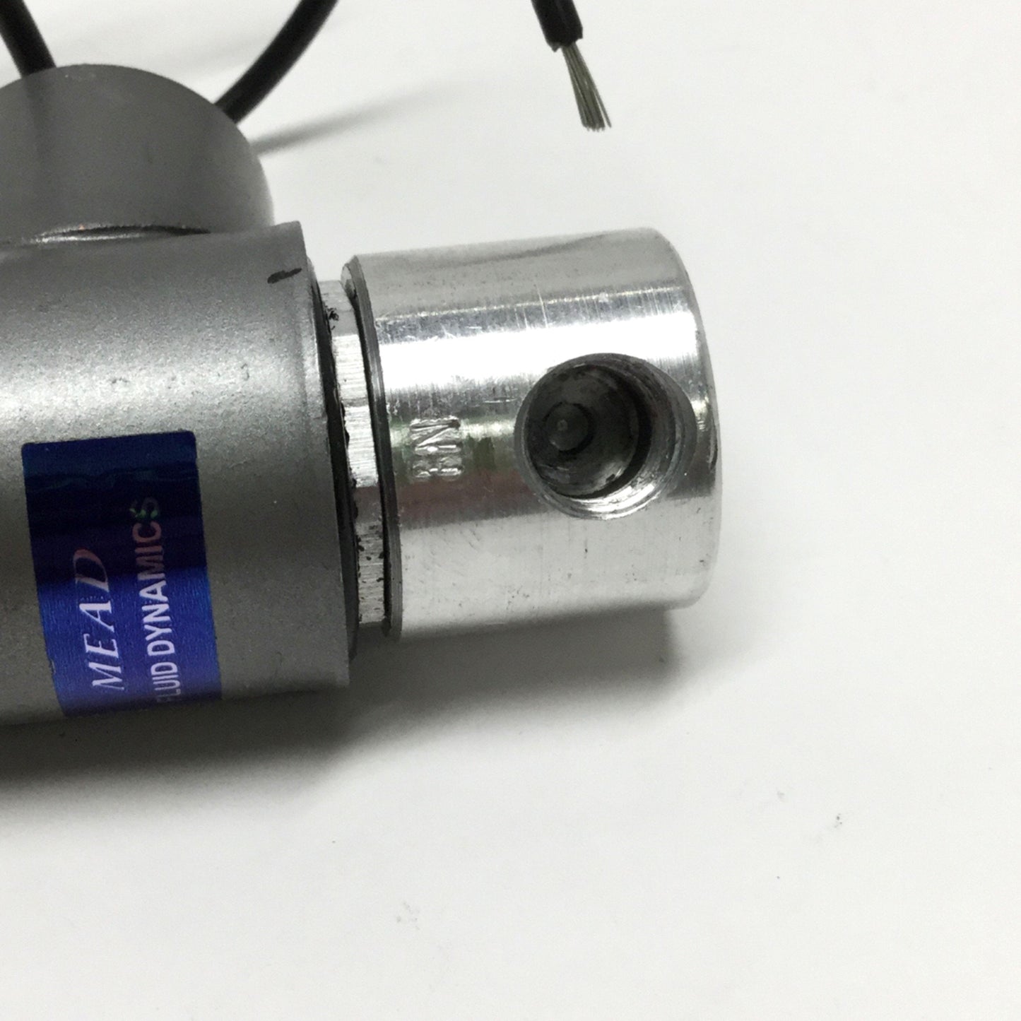 Used Mead MB12-2CSC-120VAC Solenoid Valve 2-Way NC, 120VAC Coil, 120psi Max, 1/8" NPT