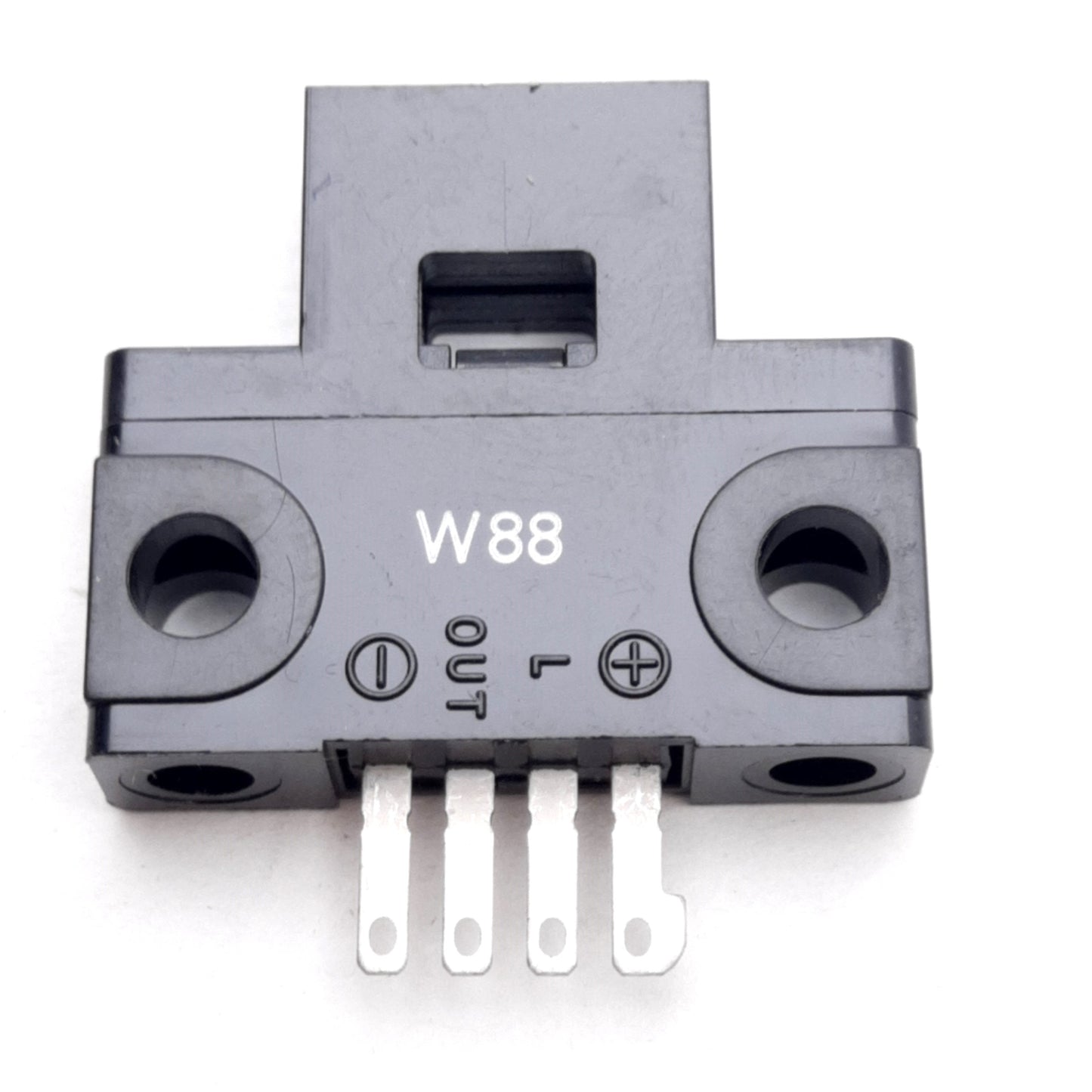 Used Omron EE-SB5M Photomicrosensor, 5-12VDC 36mA, 5mm Sensing Distance, NPN Light-On