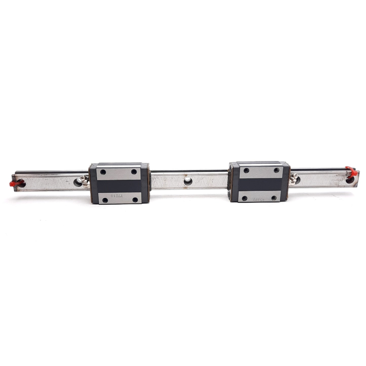 Used THK SR20W2+380L Dual Carriage Slide Rail, 380mm Long, 66.2x42x28mm Carriages