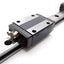 Used THK SR20W2+380L Dual Carriage Slide Rail, 380mm Long, 66.2x42x28mm Carriages