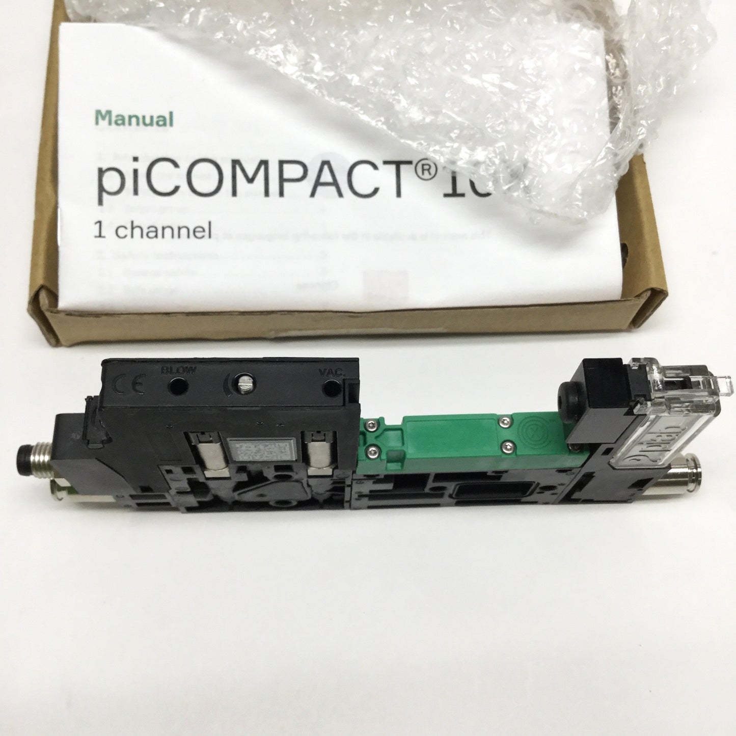 New – Open box Piab PC.S.MC1.S.CBX.S114.1X piCOMPACT 10X Vacuum Generator Ejector Pump 24.8inHg