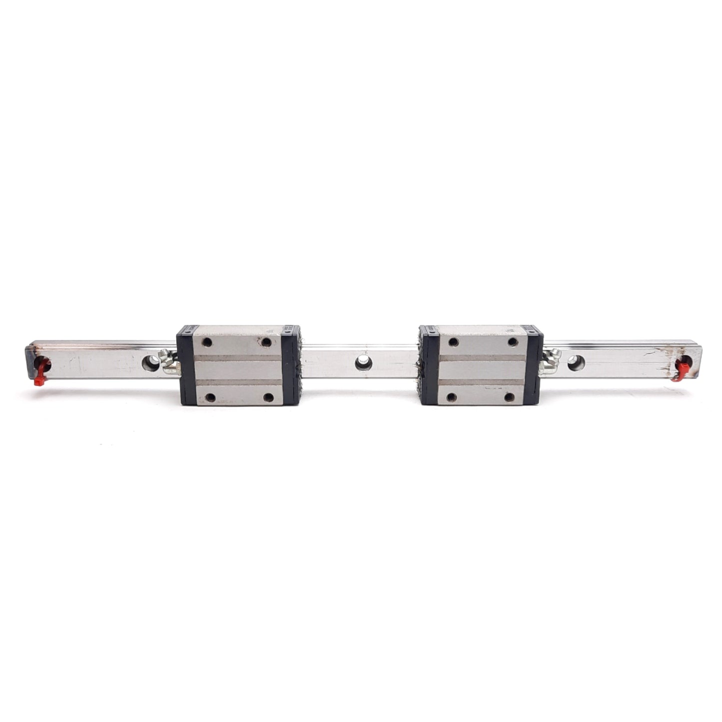 Used NSK LS20-380 Dual Carriage Linear Slide Rail, 380mm, 65.2x42x28mm Carriages