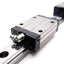 Used NSK LS20-380 Dual Carriage Linear Slide Rail, 380mm, 65.2x42x28mm Carriages