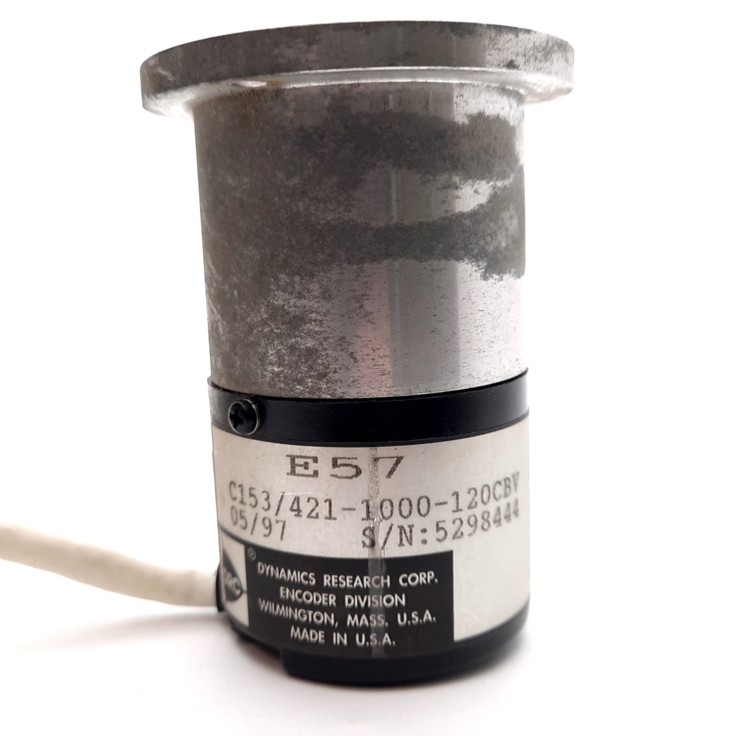 Used Dynamics Research Corp C153/421-1000-120CBV Encoder ø0.250in Shaft 5VDC 1000ppr
