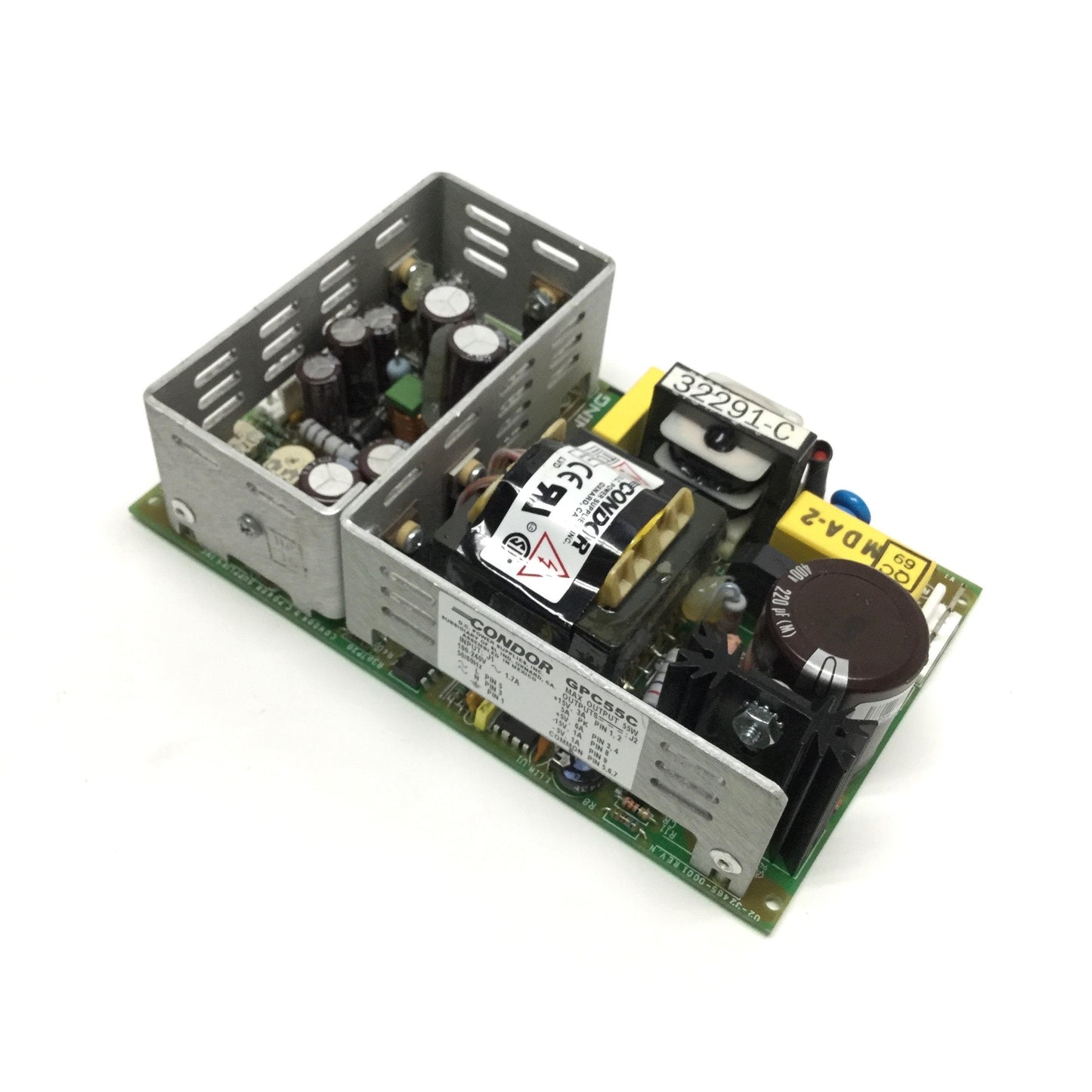 Used Condor GPC55C Switching Power Supply 4-Output 100-240VAC In, ±5/±15VDC 55W Out