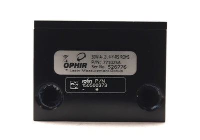 Used Rofin/Ophir 150500373/30W-A-.2\.4-Y-RS LASER Power Sensor 30W .2-.4V/W Ø18mm