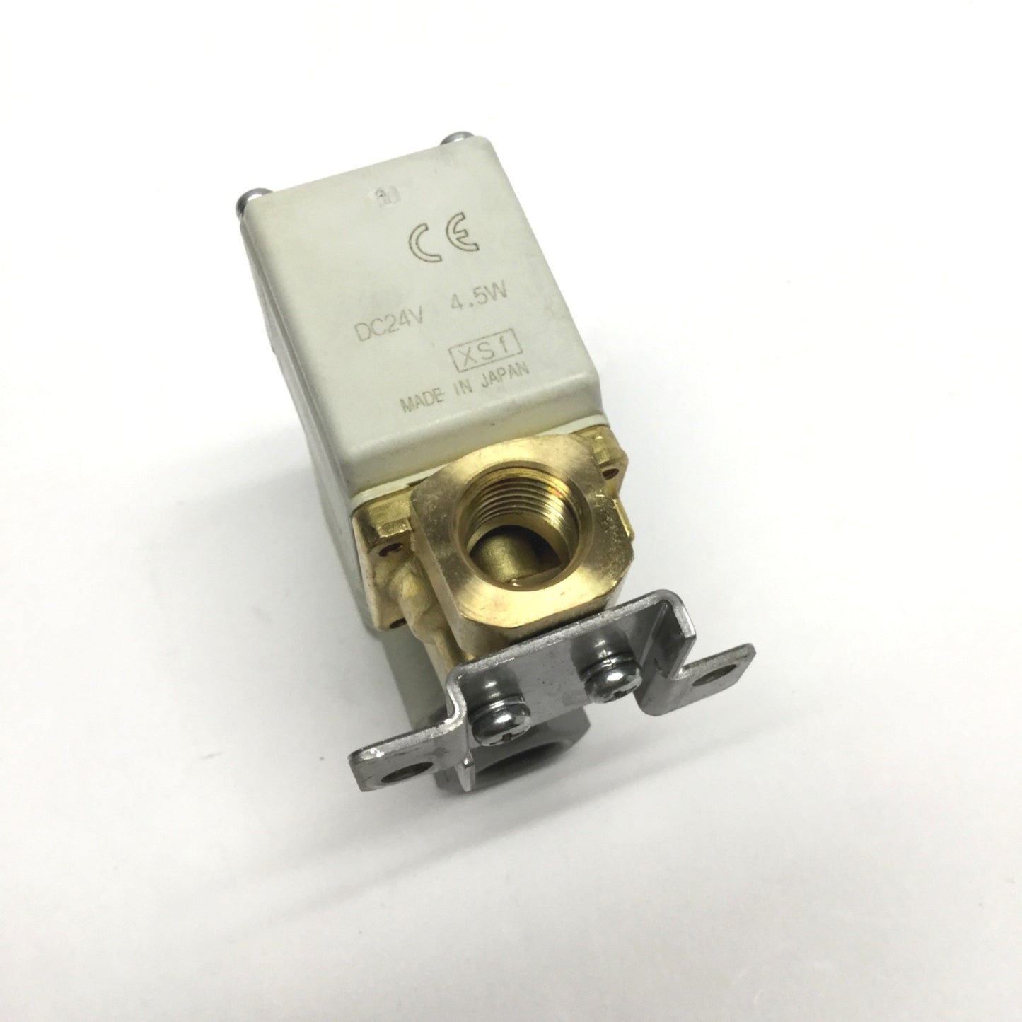Used SMC VX212EZ2ABXB Solenoid Water Valve, 2-Way NC, 3mm Orifice, 24VDC, 0.6MPa