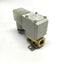 Used SMC VX212EZ2ABXB Solenoid Water Valve, 2-Way NC, 3mm Orifice, 24VDC, 0.6MPa