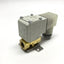 Used SMC VX212EZ2ABXB Solenoid Water Valve, 2-Way NC, 3mm Orifice, 24VDC, 0.6MPa