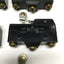 Used Lot of 6 Micro Switch BZ-2RW822-A2 Limit Switches, Roller Lever SPDT, 15A 480VAC