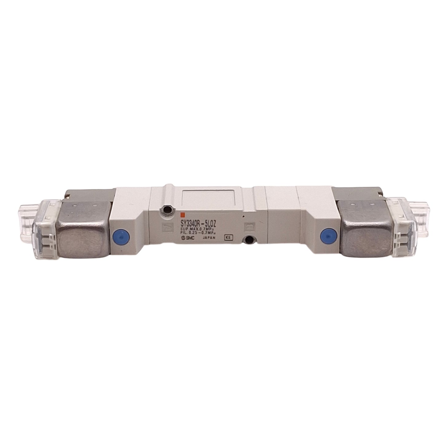 Used SMC SY3340-5LOZ Double Solenoid Valve 5-Port 3-Position, 24VDC Coil, 0.2-0.7MPa