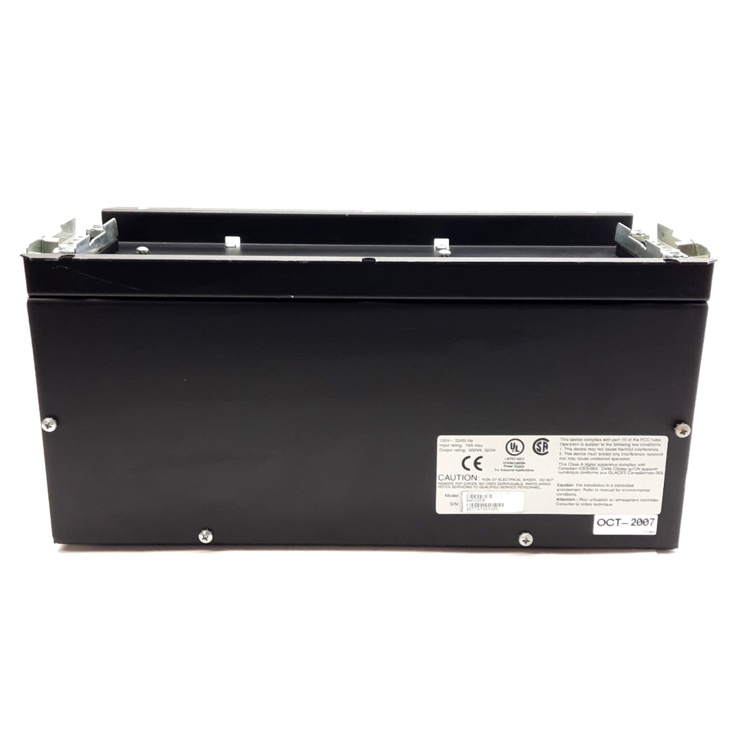 Used Allen Bradley 1609-U500N Industrial UPS, 120VAC In, 120VAC 500VA 325W Out