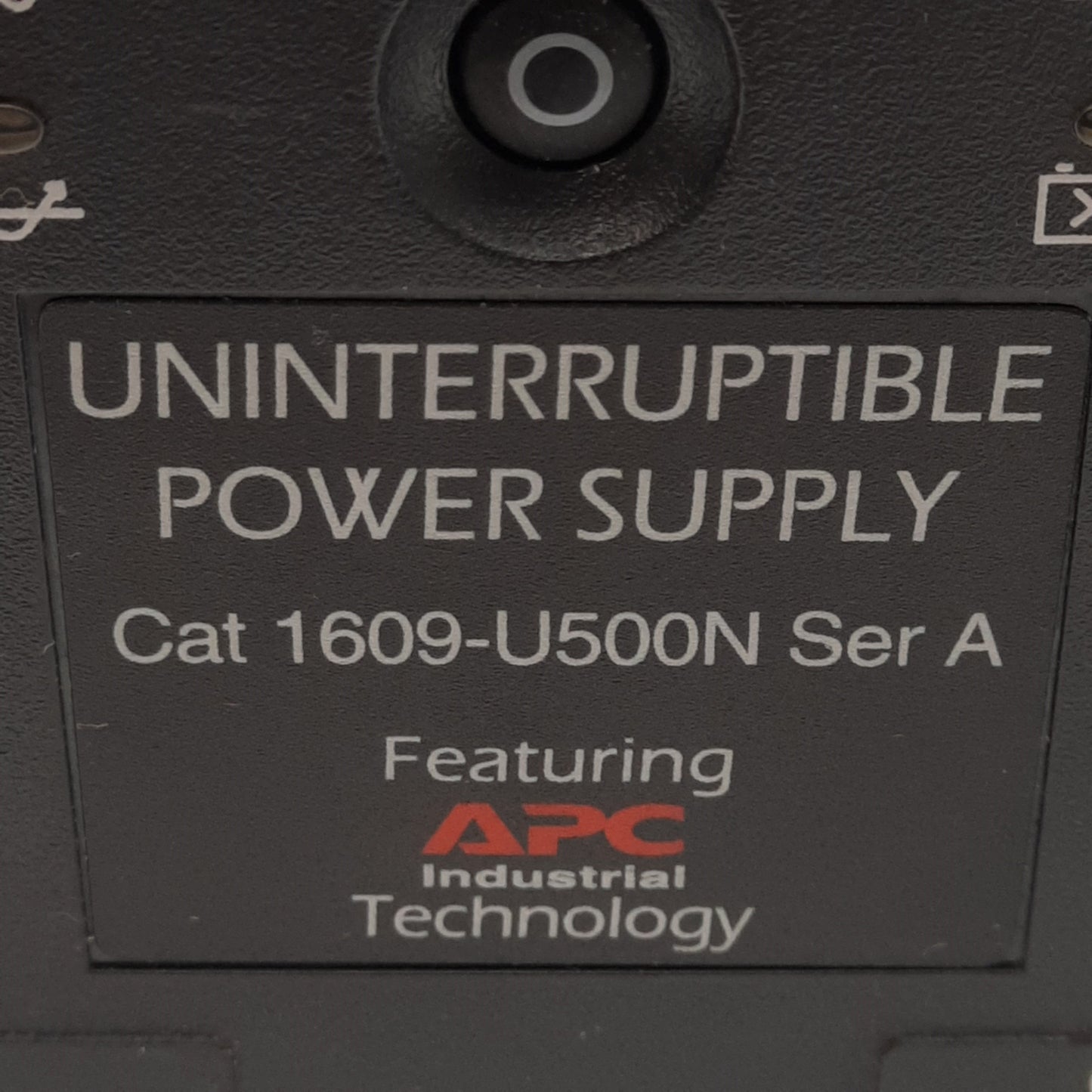 Used Allen Bradley 1609-U500N Industrial UPS, 120VAC In, 120VAC 500VA 325W Out