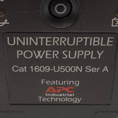 Used Allen Bradley 1609-U500N Industrial UPS, 120VAC In, 120VAC 500VA 325W Out