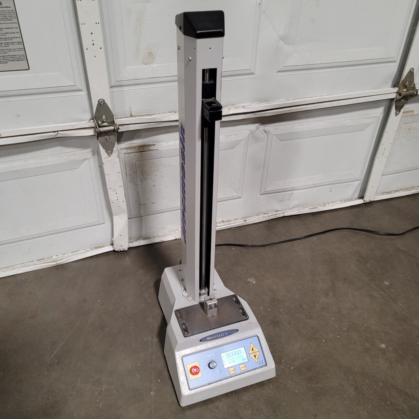 Used Mecmesin MultiTest 1-d Motorized Tension Compression Test Stand 1kN, 20", 120VAC
