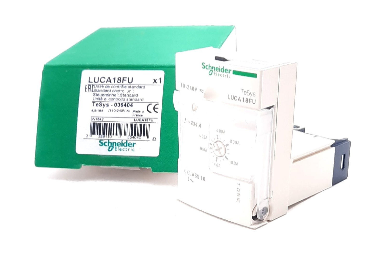 New Schneider LUCA18FU TeSys Standard Control Unit 3 Phase 110-240VAC 4.5A-18A