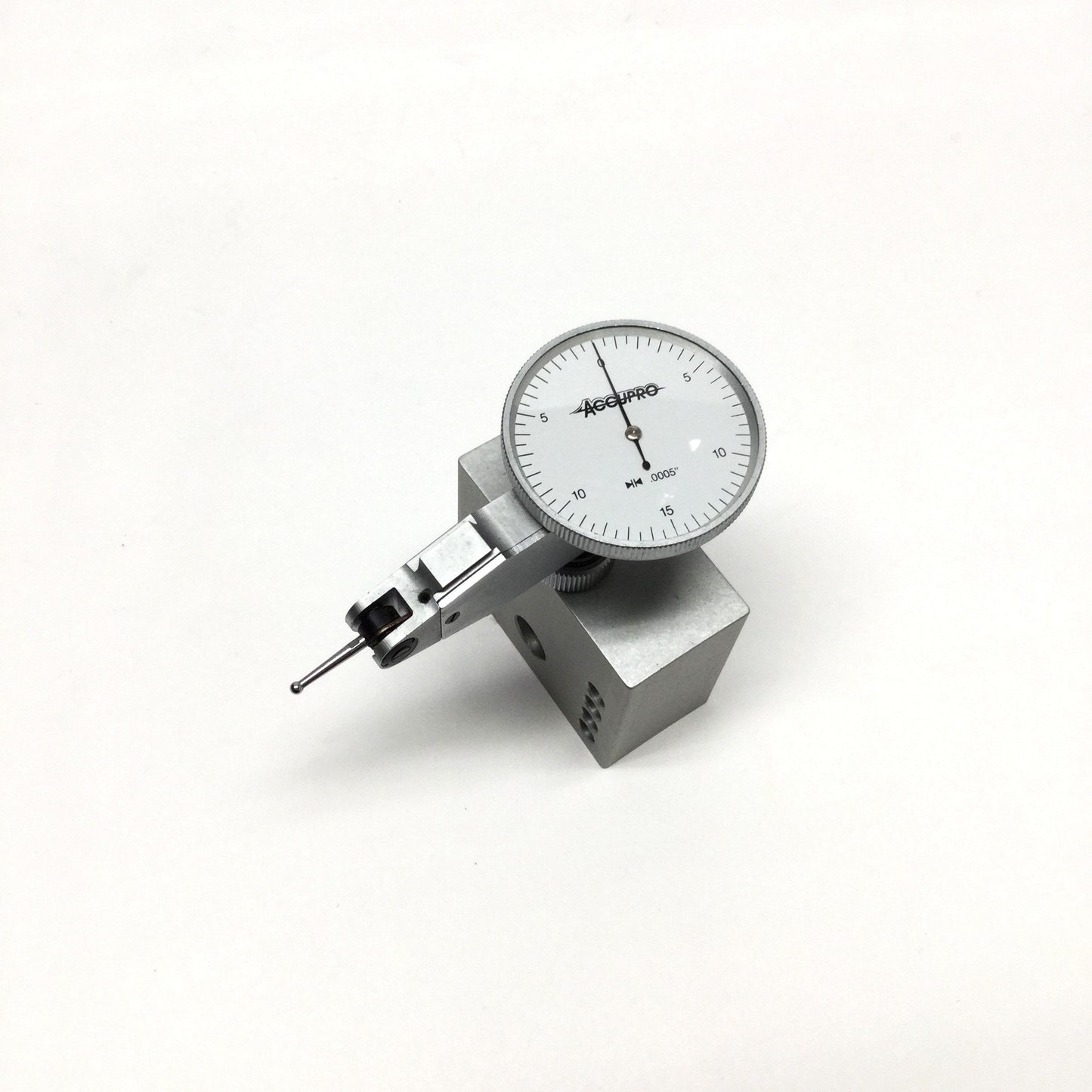 Used Accupro 0-15-0 Precision Dial Indicator 0.0005" Graduation x 0.03" Range, Ø1.5"