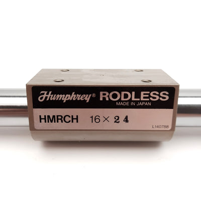 New Humphrey HMRCH Rodless Cylinder 24in Stroke, ø16mm Bore, 20-100psi, 10-32 Ports