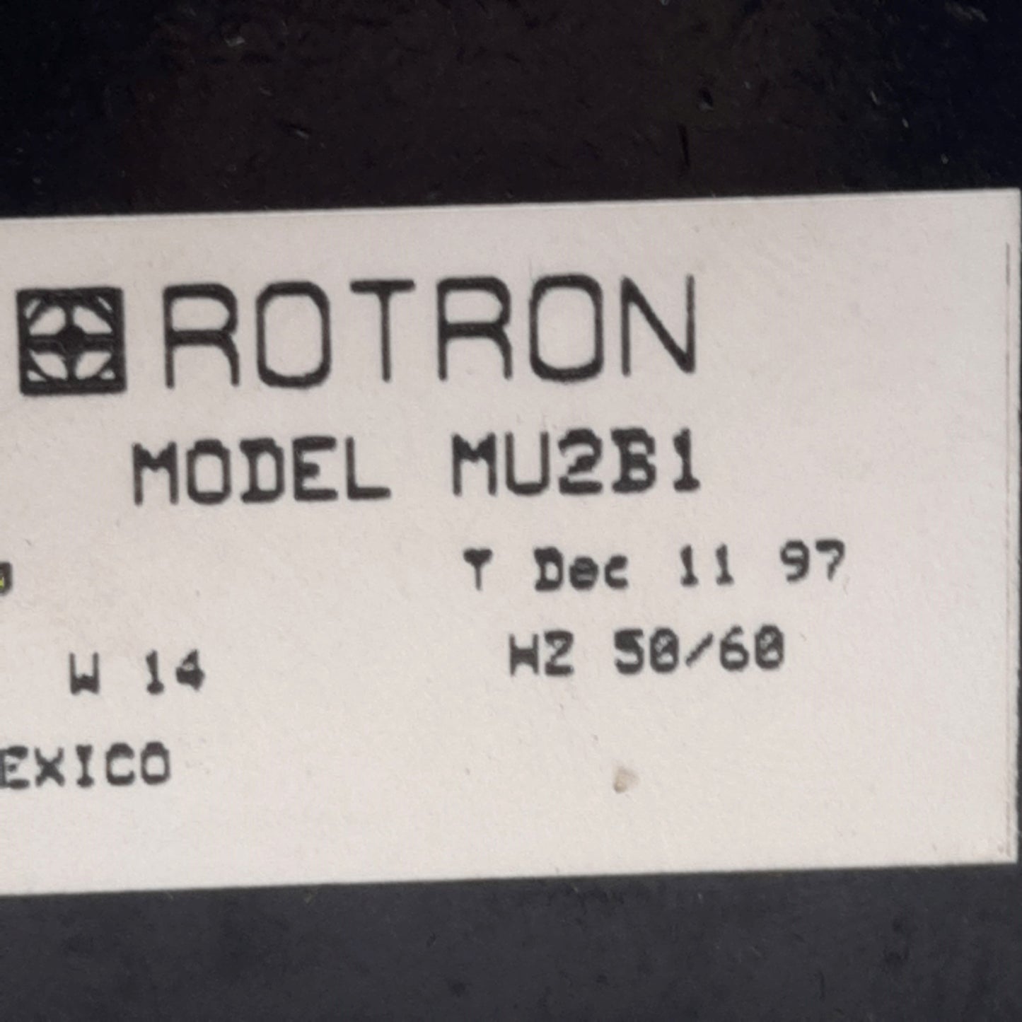 Used Comair Rotron MU2B1 Tubeaxial Fan, 115VAC 14W, 120mm x120mm, 102CFM, 45.1dB