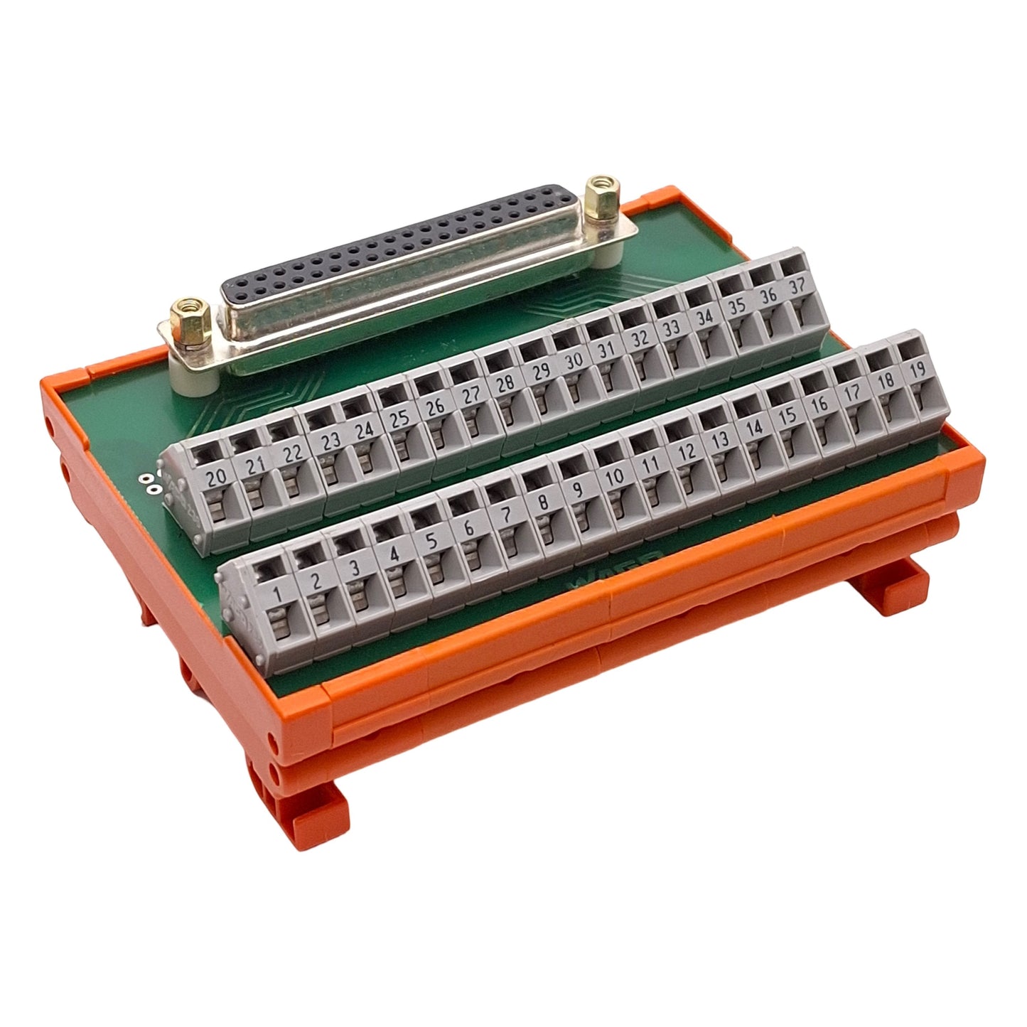 Used Wago 289-558 Breakout Board Interface Module 37-Pin D-Sub Female w/Solder Pins