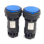 Used Lot of 2 Idec HW1P-FQDS-24V Pilot Light, 22mm, Blue, 5-30V Lamp 1W, HW-P