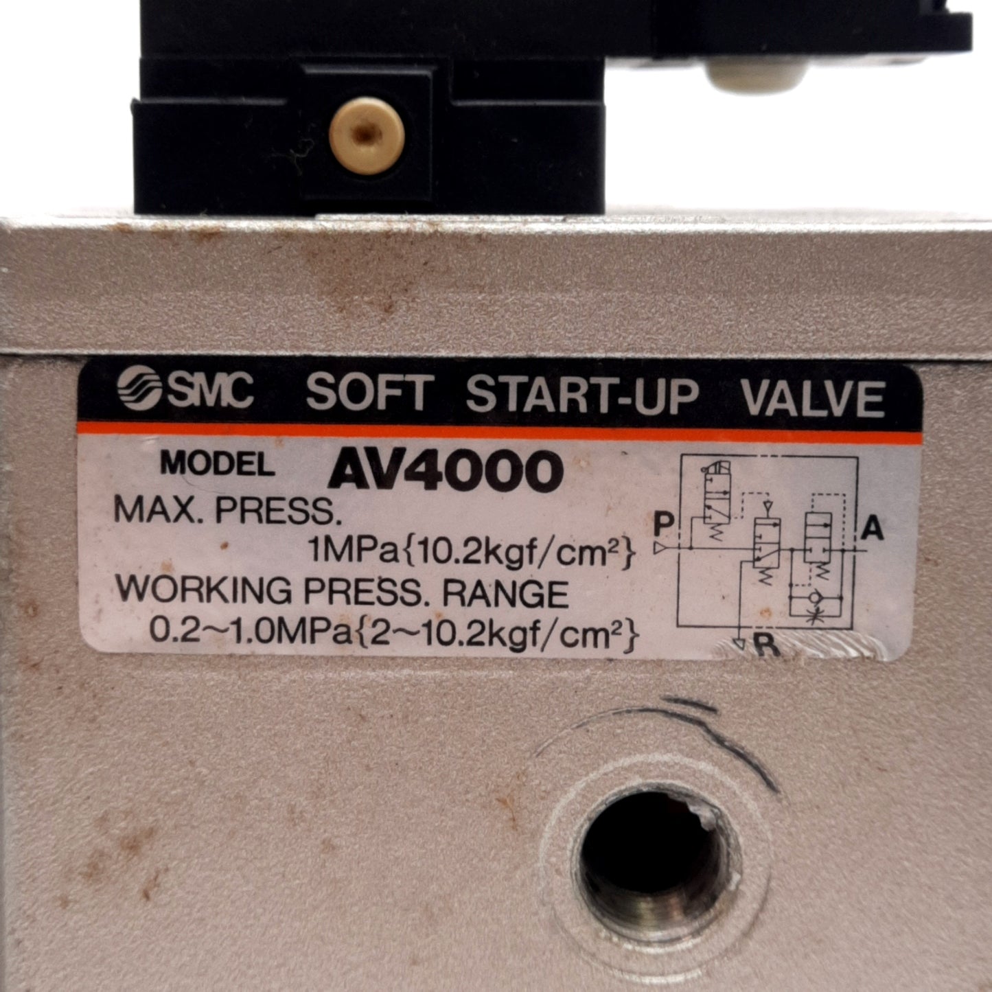 Used SMC NAV4000-N04-5D Soft Start-Up Valve, 0.2-1.0MPa, 1/2in NPT, 24VDC Coil