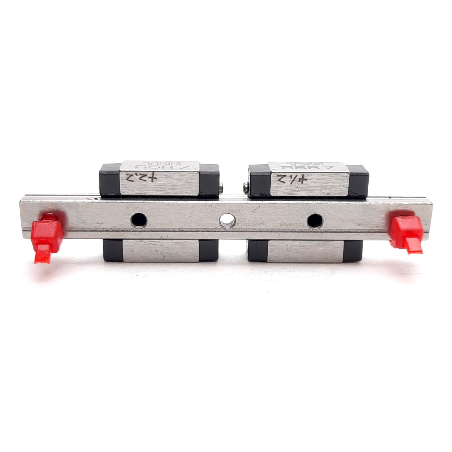 Used THK 2RSR7+70L Linear Slide Rail w/ Carriages, 22x17x8mm Carriage, 70mm Rail