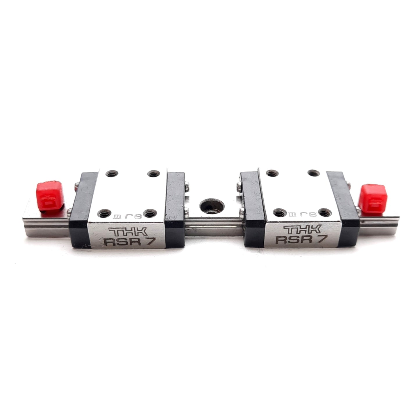 Used THK 2RSR7+70L Linear Slide Rail w/ Carriages, 22x17x8mm Carriage, 70mm Rail