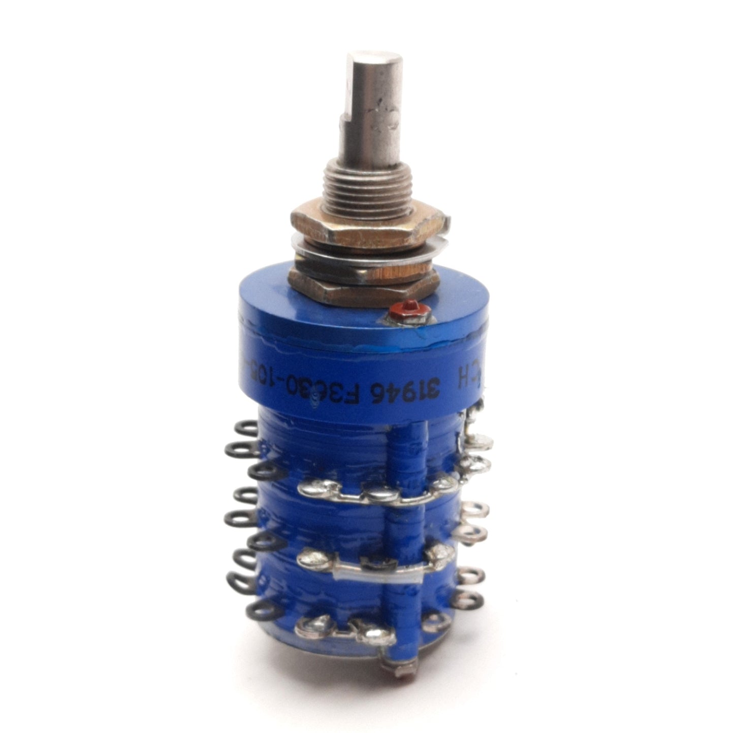 Used Cole Switch F3630-105-03 Rotary Switch, 1-Pole, 5-Pos, 6 Amp Rating, 1/2" Shaft