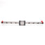 Used THK RSR7+140L Linear Slide Rail w/ Carriage, 22x17x8mm Carriage, 140mm Rail
