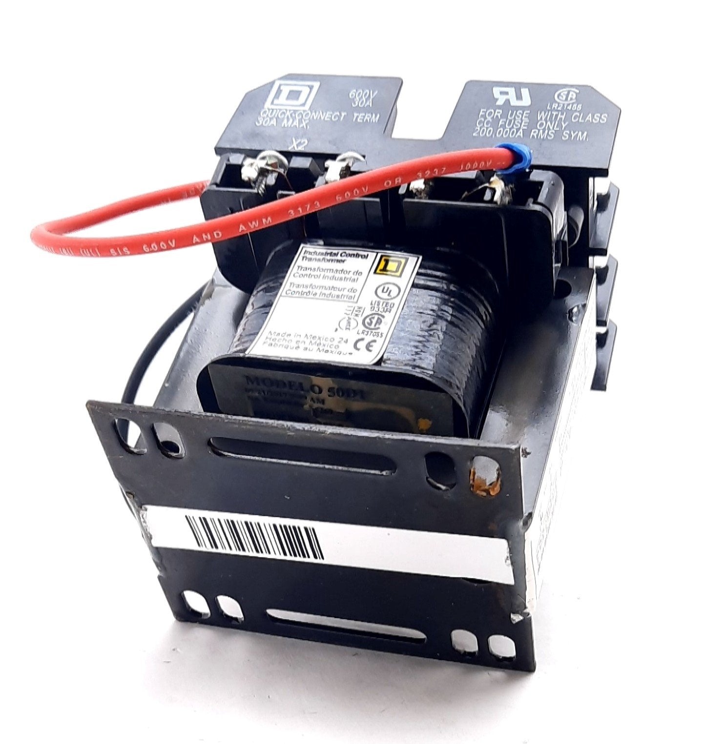 New Square D 9070TF50D1 Industrial Control Transformer Phase 1 240VAC, 480VAC 50VA
