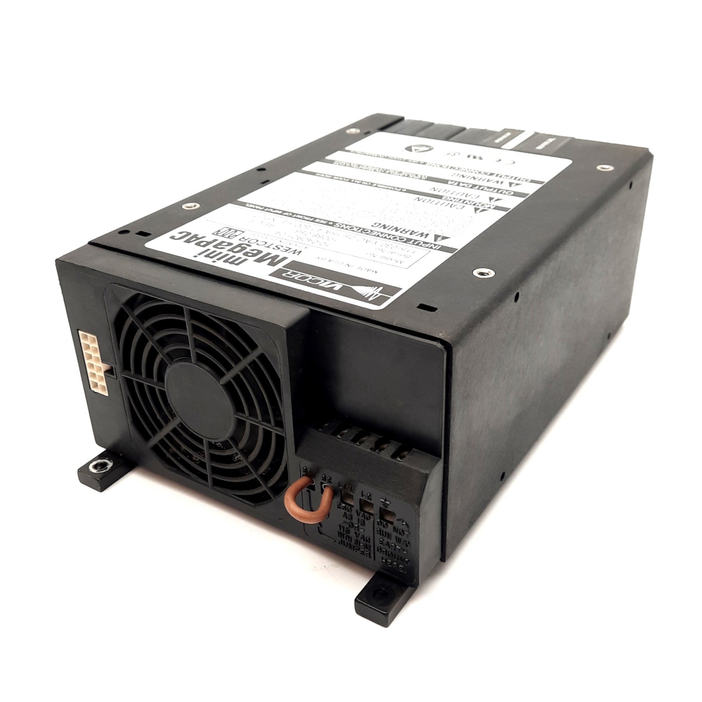 Used Vicor 10-040921-04 Mini MegaPAC AC-DC Switcher, 115-230VAC 25/15A Input, 1kW Out