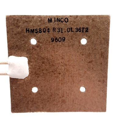 New Minco HM6804R31.0L36T2 Flexible Heater 31Ω, 3in x 3in, 6.5in² Heating Area 9.0A
