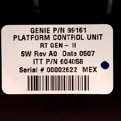 New Genie 99161 Platform Control Unit For Genie RT Gen2 Scissor Lift w/ Cable