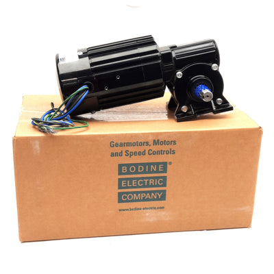 New Bodine Electric 0511 34R-5F Series AC Right Angle Gearmotor 115VAC 1.8/1.4A, 5:1