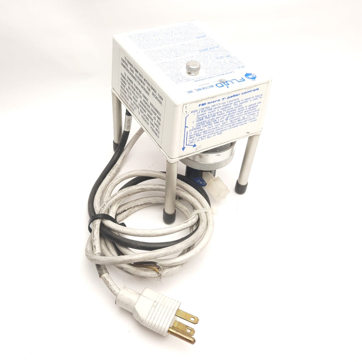 Used Fluid Metering Inc RHSY1CKC Low Flow Meter Pump, 60mL/Min 212°F Max, 115VAC