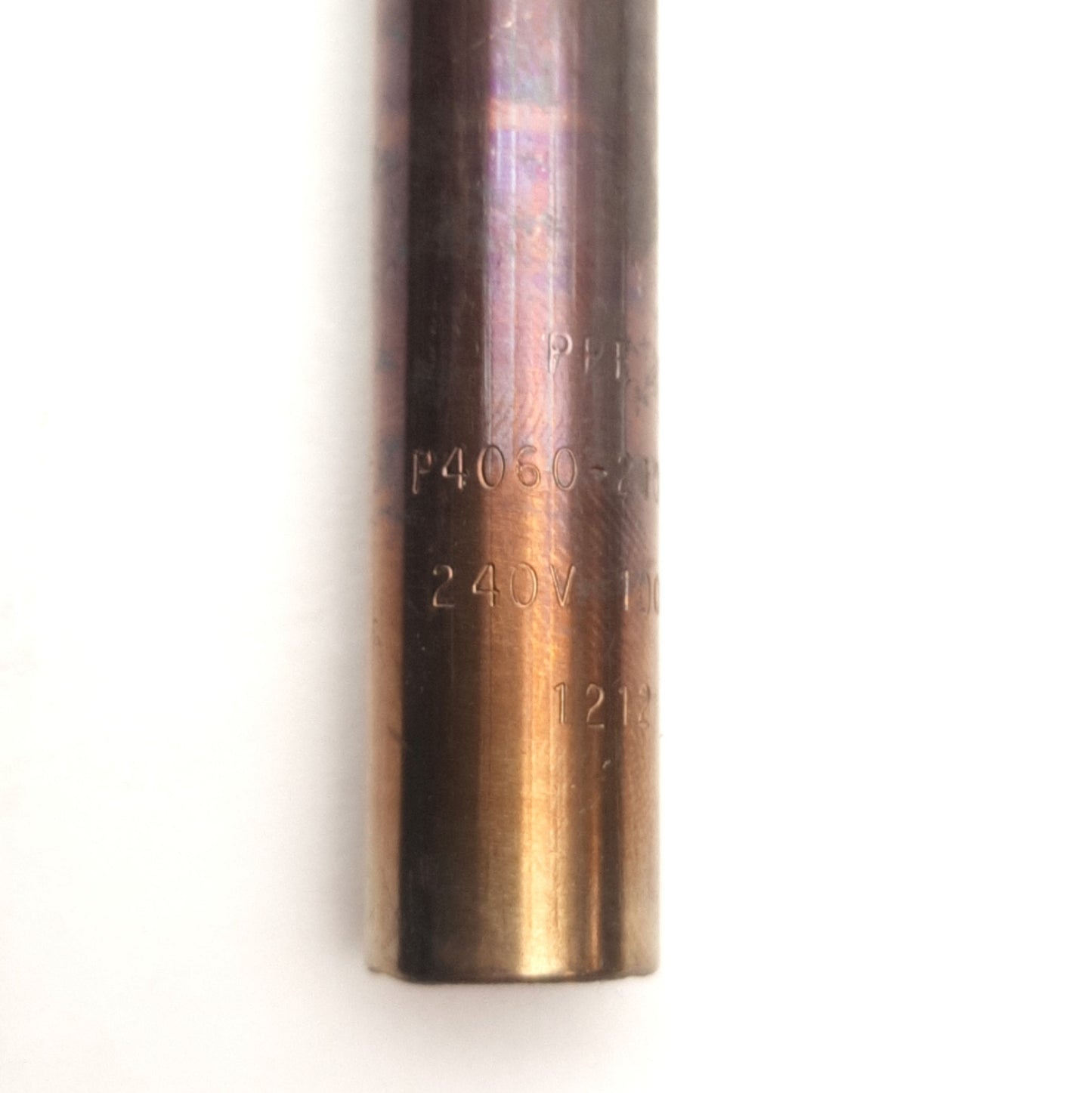 Used Lot of 2 Plastic Processing P4060-21000 Cartridge Heater, 240VAC, 1000W, ø1/2"