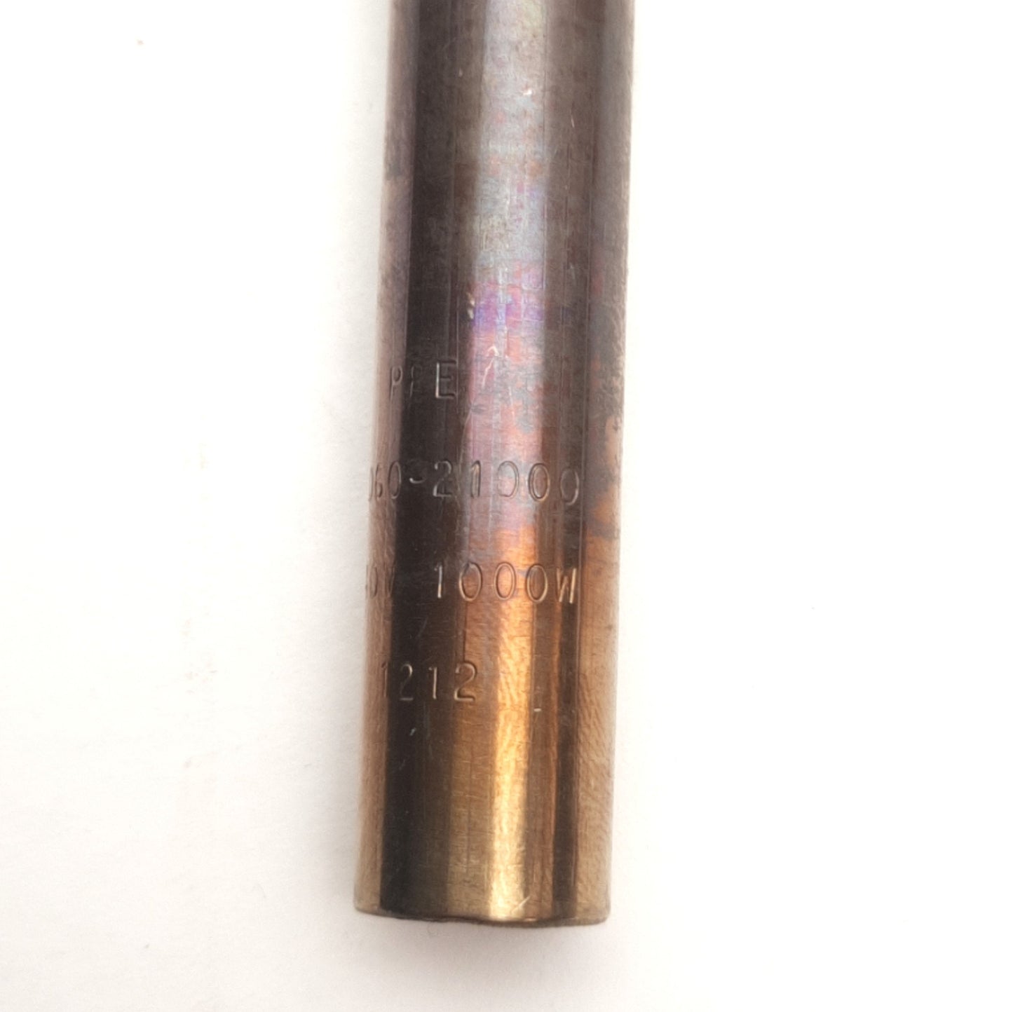 Used Lot of 2 Plastic Processing P4060-21000 Cartridge Heater, 240VAC, 1000W, ø1/2"