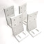 Used Lot of 4 Parker 27-058 Floor Mounting Bracket, 40 Series Aluminum Extrusion