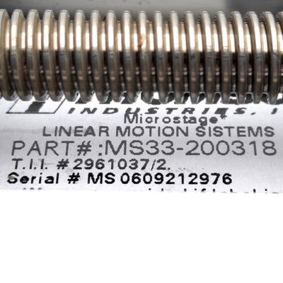 New Thomson MS33LAN0200 Linear Stage, 4in Stroke, 1/16in Lead, ø1/4 Shaft, NEMA 23