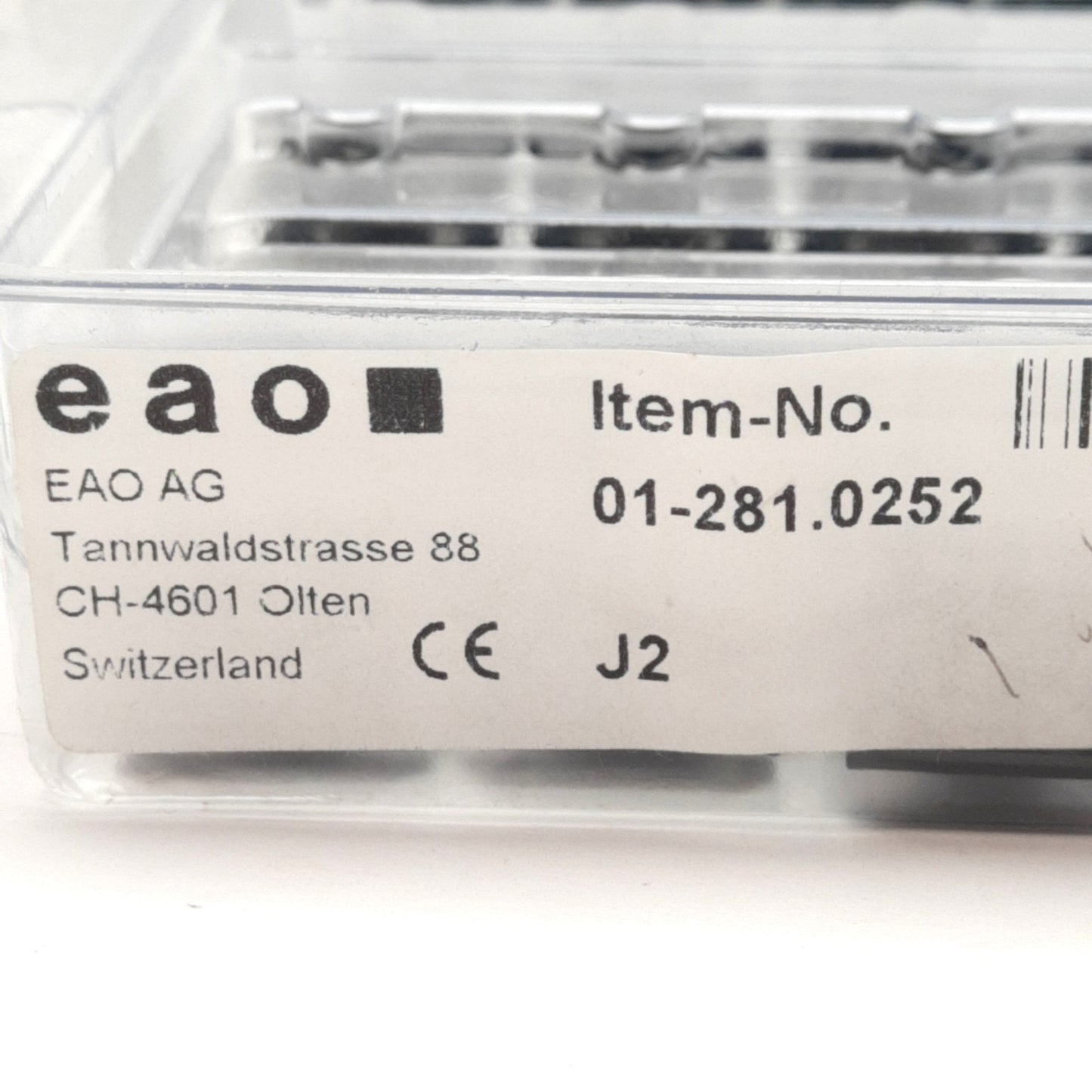 New EAO 01-281.0252 Pushbutton Switch, Maintained, Square, DPST NO/NC, 250VAC 5A