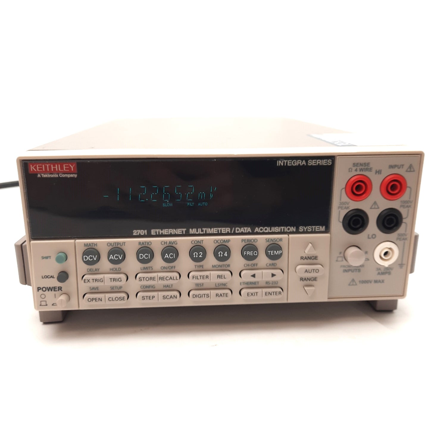 Used Keithley 2701 Ethernet Multimeter/Data Acquisition System, 80 Channels, 2 Slots