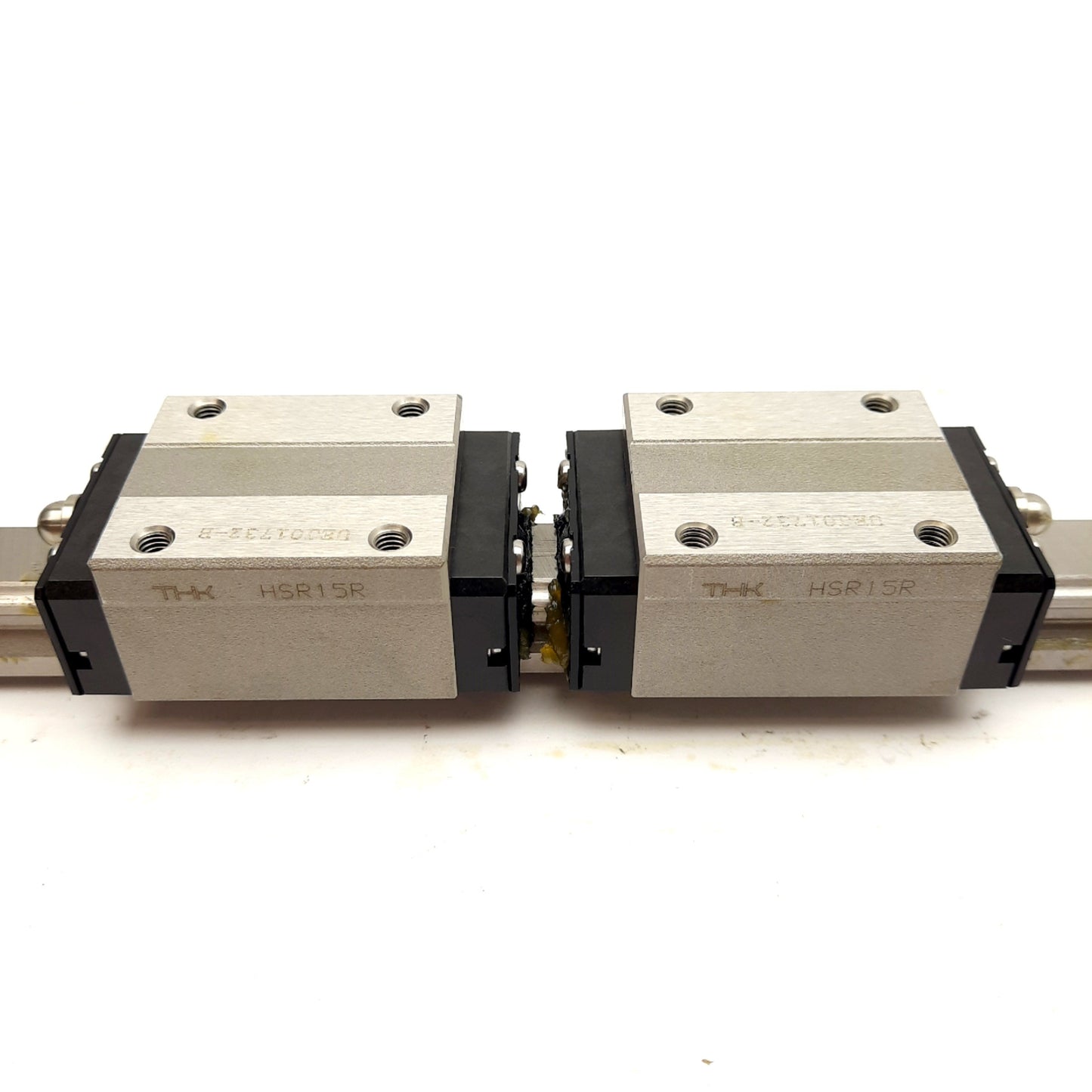 New THK HSR15R2SSM+965LHM Linear Slide Rail w/ Carriages, 965mm, 56.6x34mm Carriage