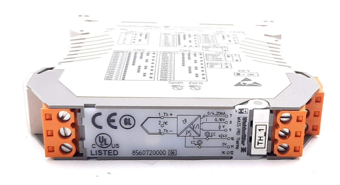 Used Weidmuller 8560720000 WAS5 PRO THERMO/DC Signal Conditioner 19-28VDC