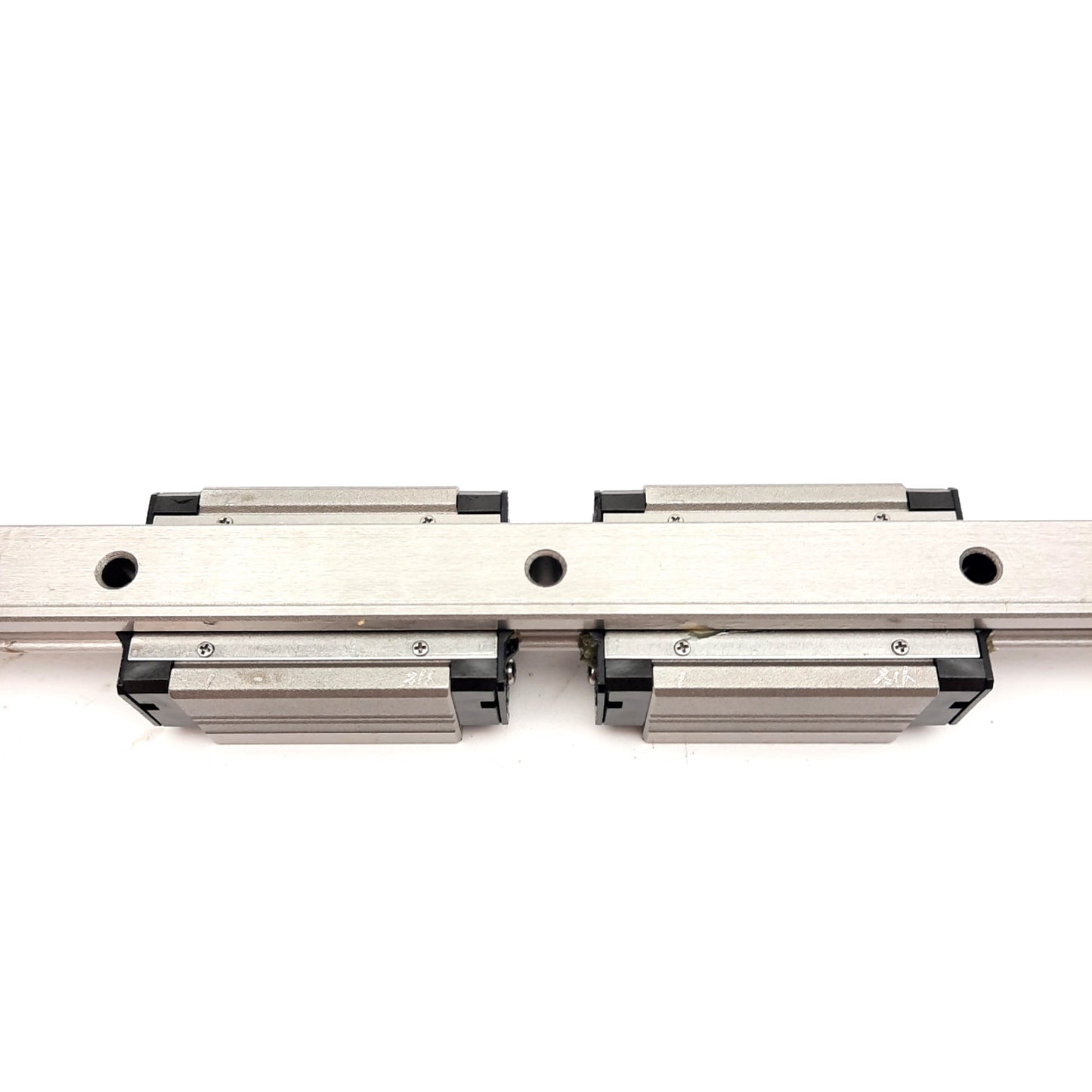 New THK HSR15R2SSM+915LHM Linear Slide Rail w/ Carriages, 915mm, 56.6x34mm Carriage