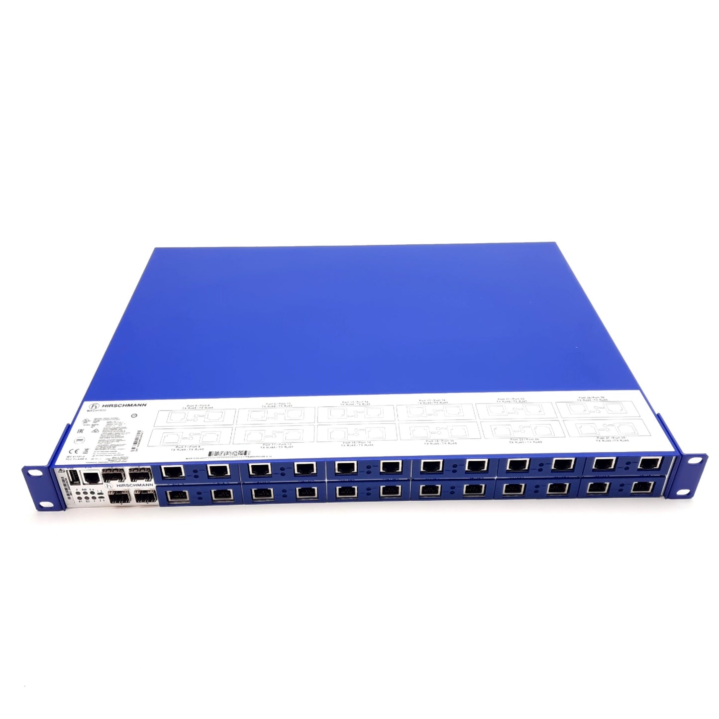 New – Open box Hirschmann MACH1030 Rack-Mount Switch, (4x) Gigabit GE SFP & (24x) TX RJ45 Ports