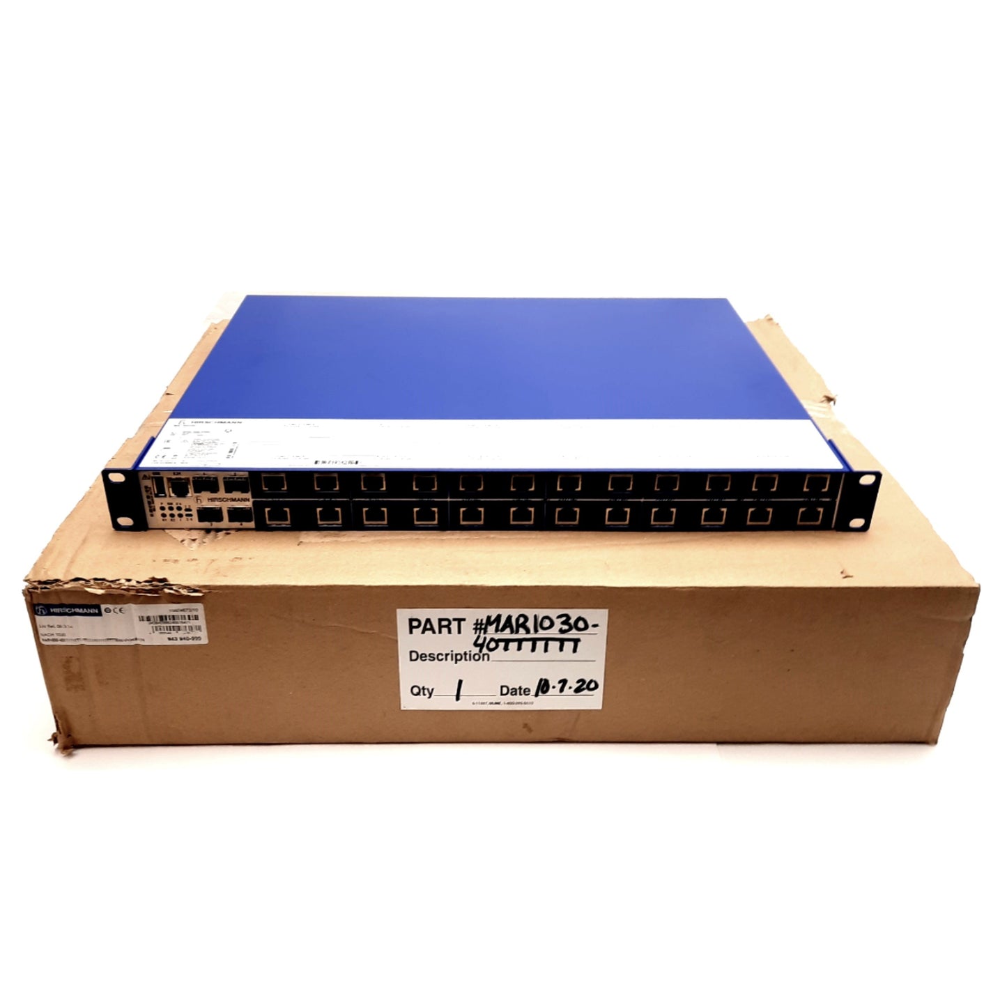 New – Open box Hirschmann MACH1030 Rack-Mount Switch, (4x) Gigabit GE SFP & (24x) TX RJ45 Ports
